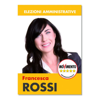 Manifesto Elettorale – Modello 1<br>Movimento 5 Stelle
