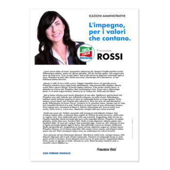 Lettera agli Elettori – Modello 1<br>Forza Italia