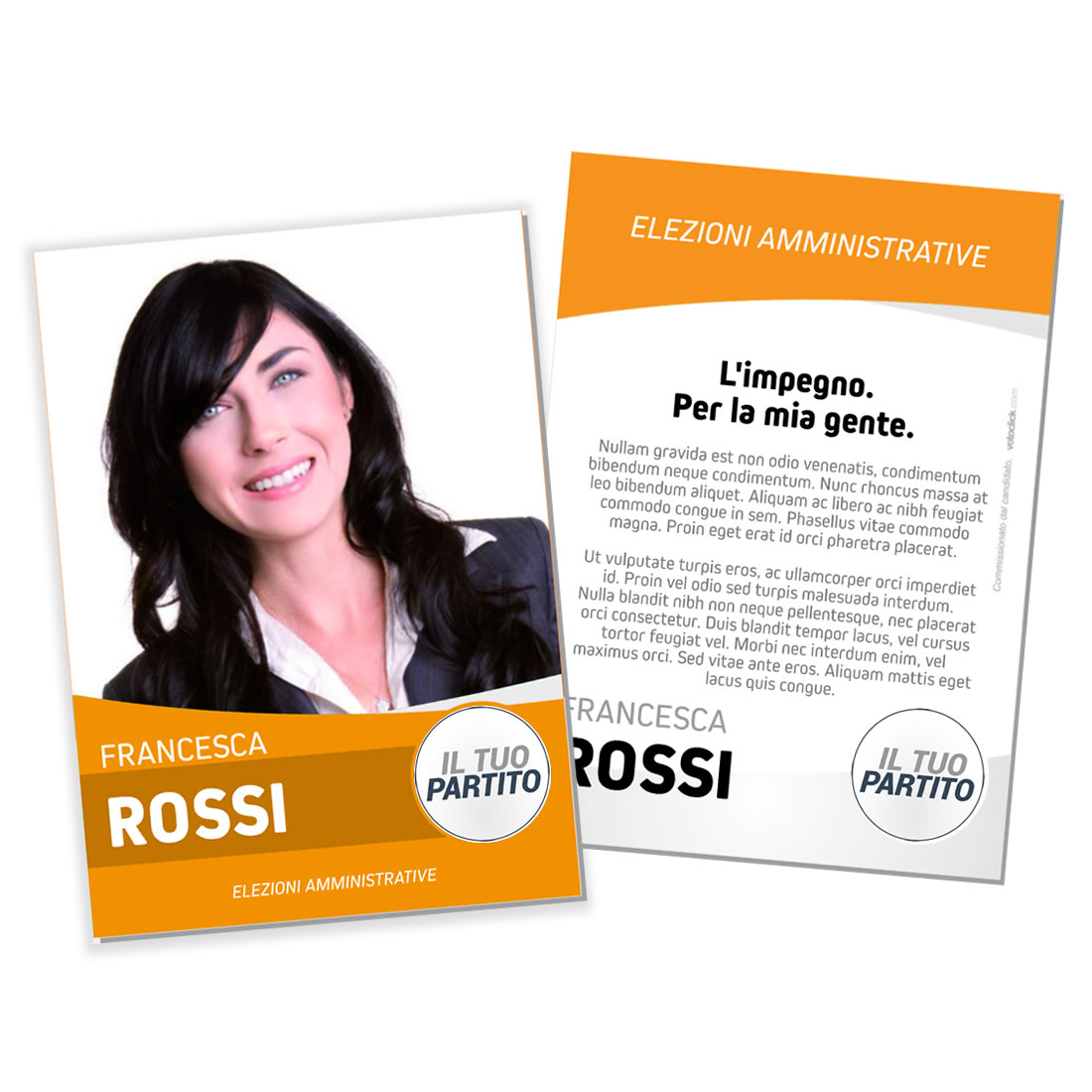 Volantino Elettorale - Modello 6 - Partiti Principali - immagine 6