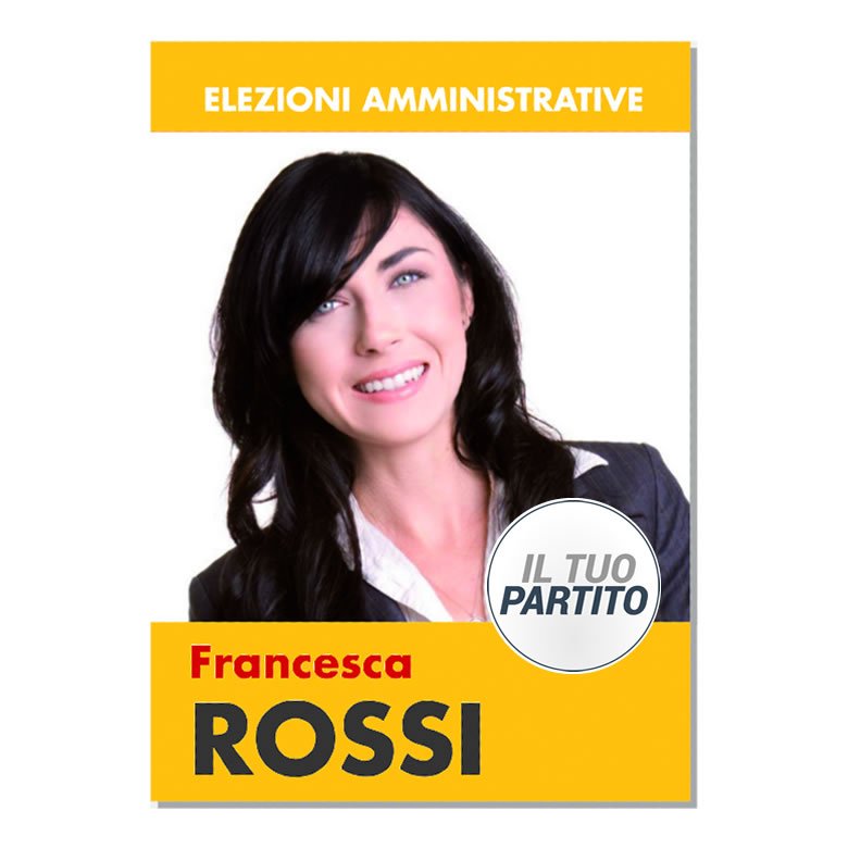 Manifesto Elettorale - Modello 1 - Partiti Principali - immagine 5
