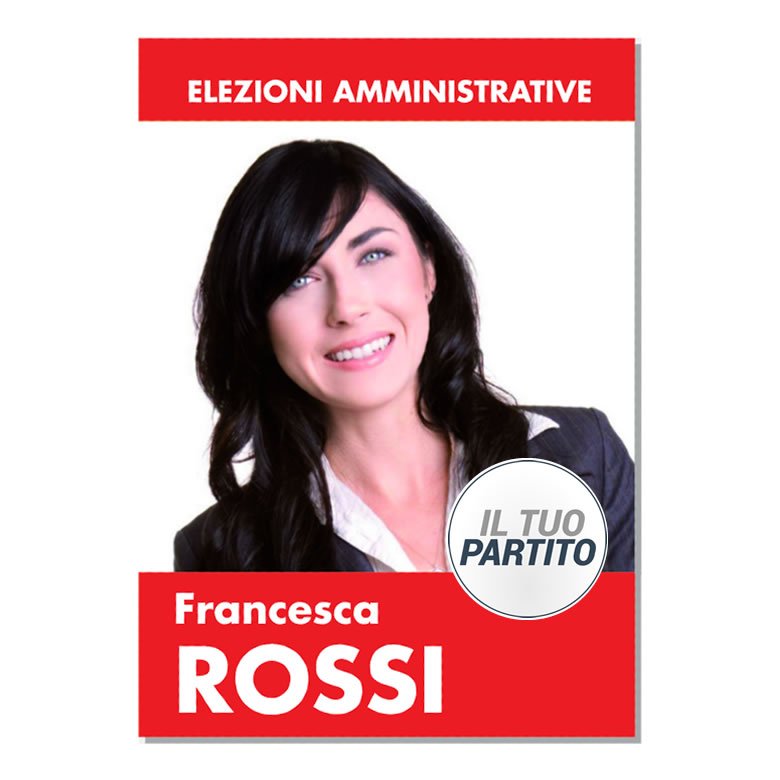 Manifesto Elettorale - Modello 1 - Partiti Principali - immagine 4