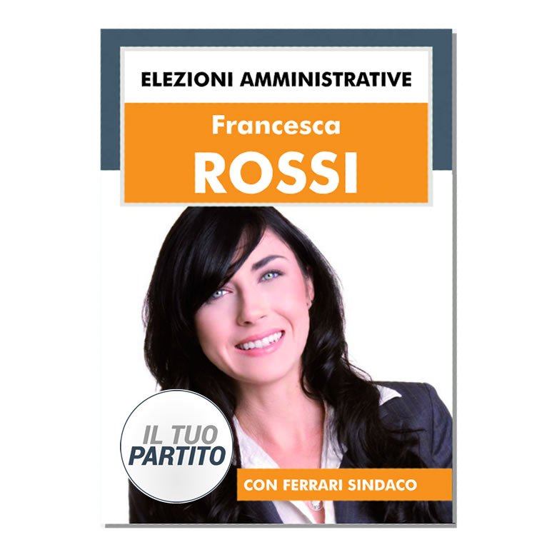 Manifesto Elettorale - Modello 3 - Partiti Principali - immagine 6