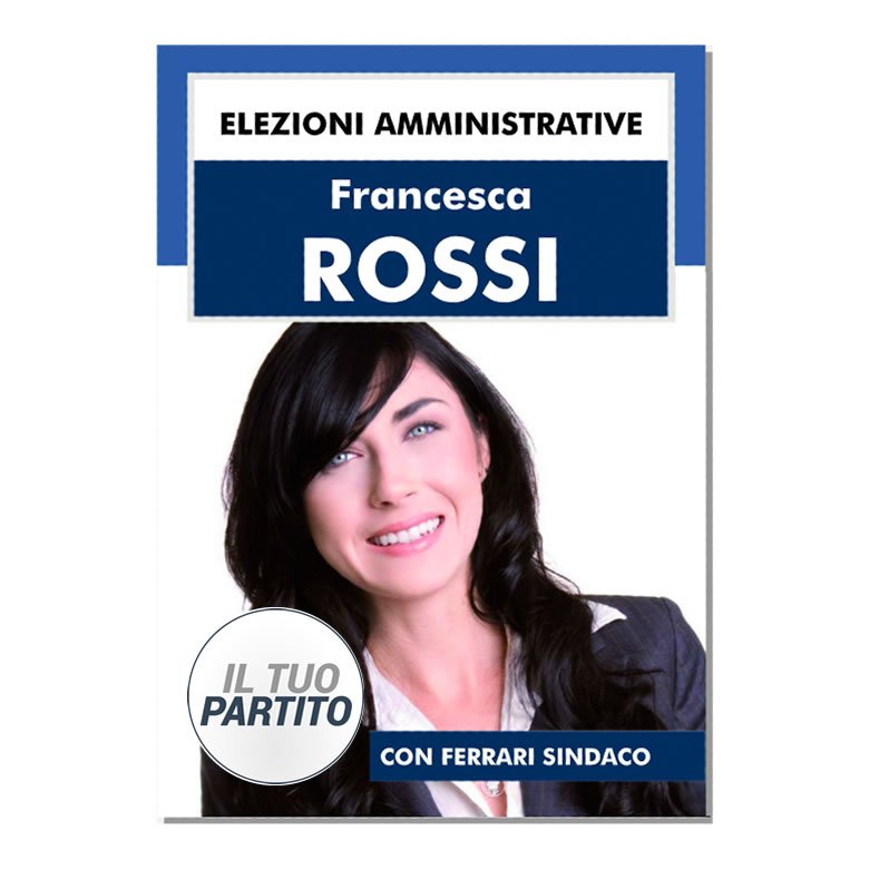 Manifesto Elettorale - Modello 3 - Partiti Principali - immagine 5