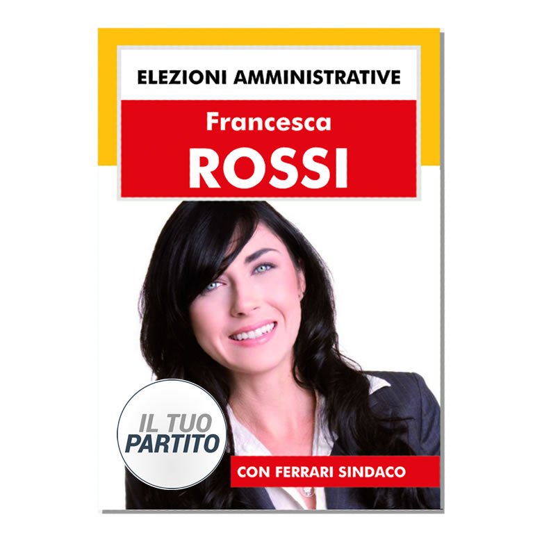 Manifesto Elettorale - Modello 3 - Partiti Principali - immagine 4