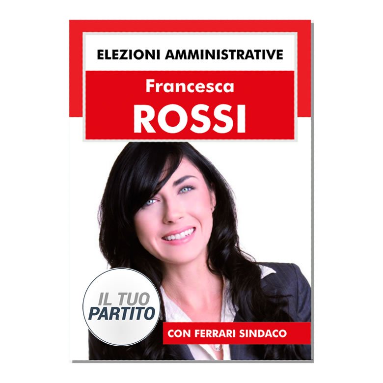 Manifesto Elettorale - Modello 3 - Partiti Principali - immagine 3