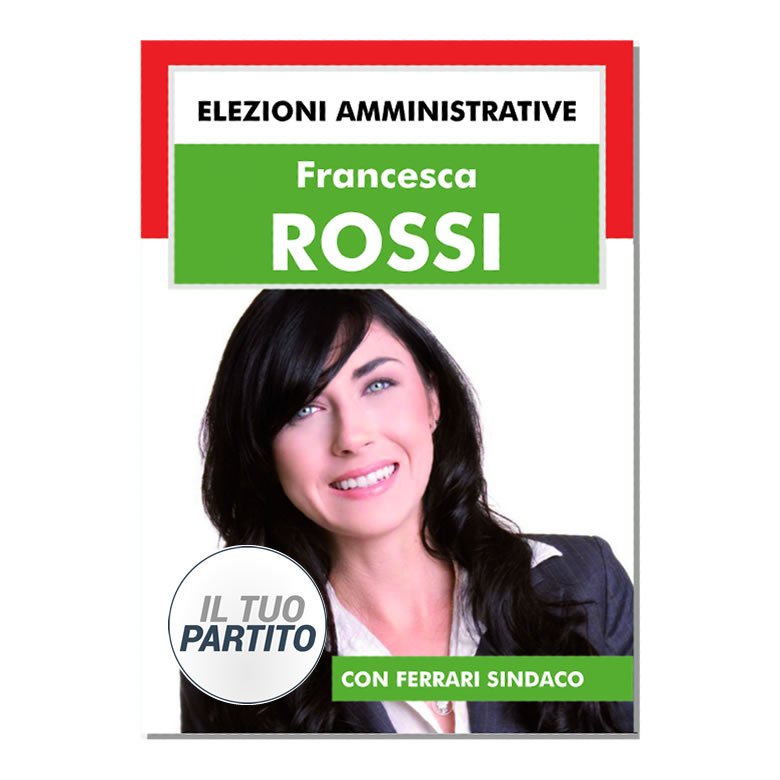 Manifesto Elettorale - Modello 3 - Partiti Principali - immagine 7