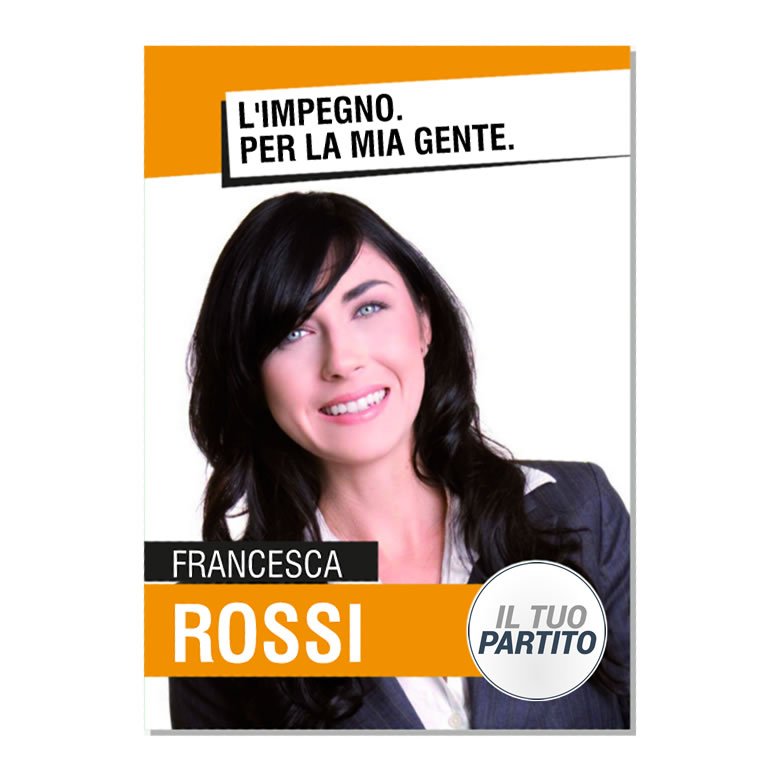 Manifesto Elettorale - Modello 4 - Partiti Principali - immagine 7