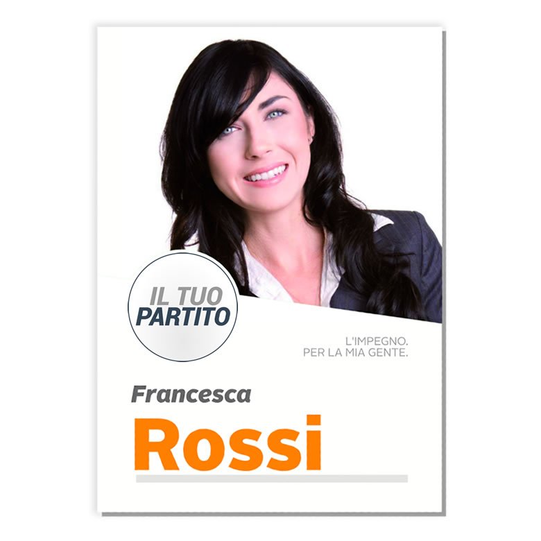 Manifesto Elettorale - Modello 5 - Partiti Principali - immagine 5