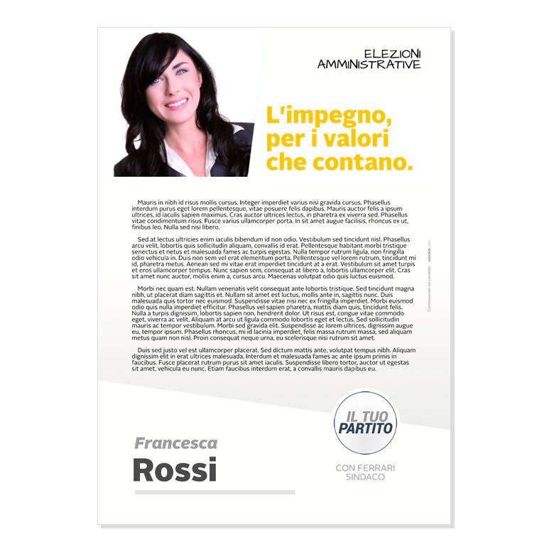 Lettera agli Elettori - Modello 2 - Partiti Principali - immagine 4