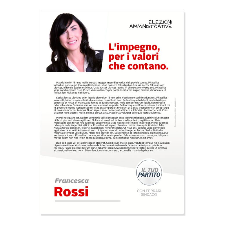 Lettera agli Elettori - Modello 2 - Partiti Principali - immagine 3